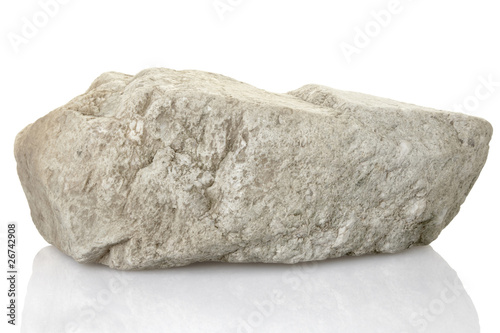 Obraz na plátně single rock stone with clipping path