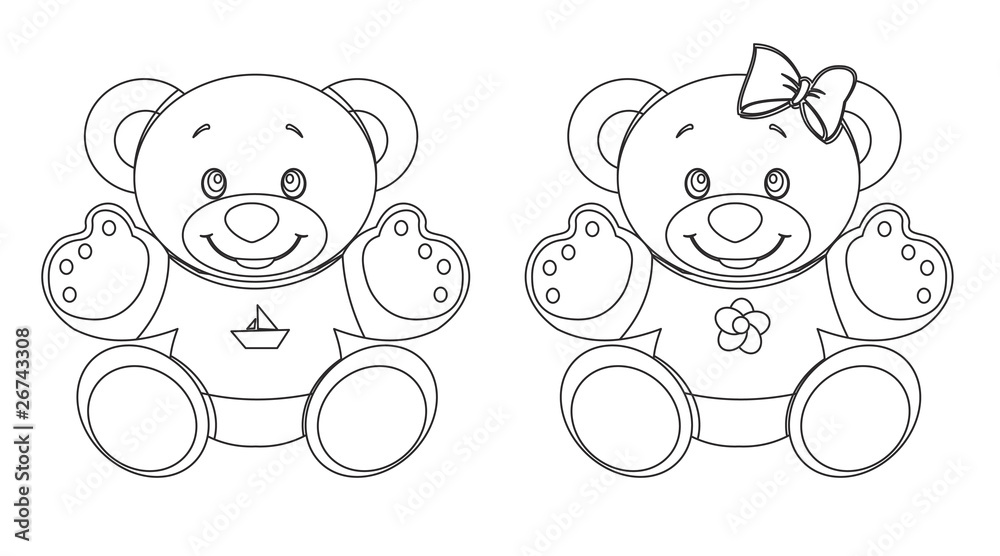 Obraz premium orsetti disegnati