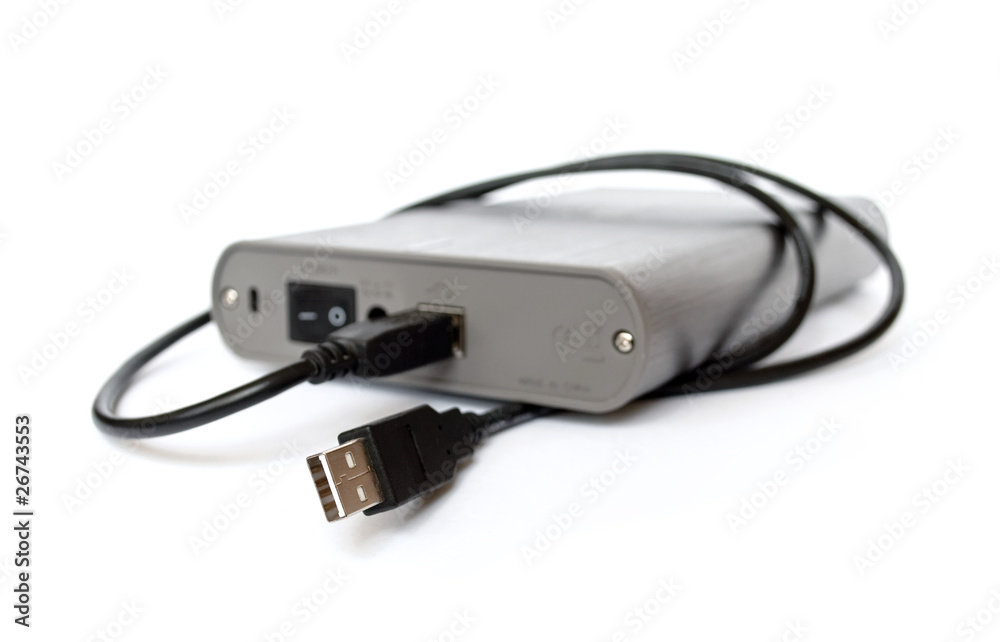 External hard drive with usb cable External hard drive with usb cable