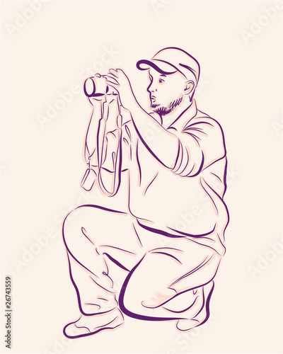 photographer making snapshot