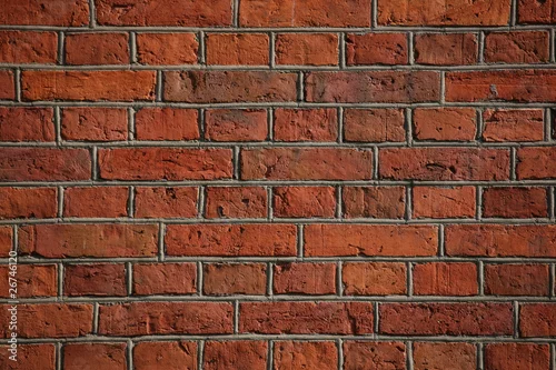 Obraz czerwony ceglany mur