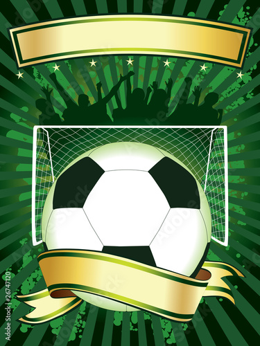 Soccer poster vector