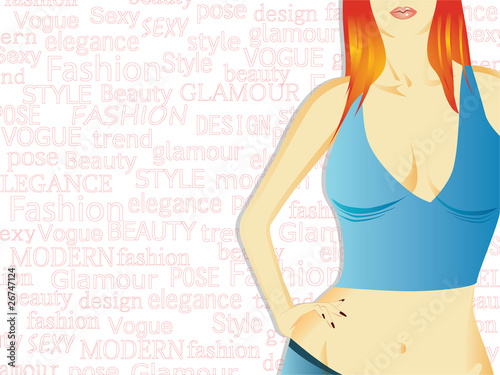Fashion background vector