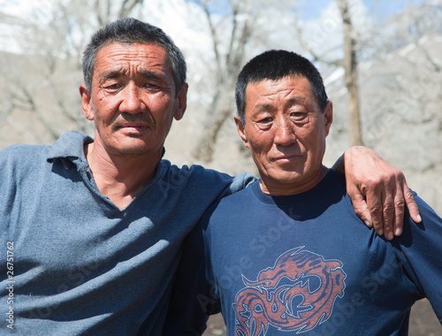 Two Kazakh men photo