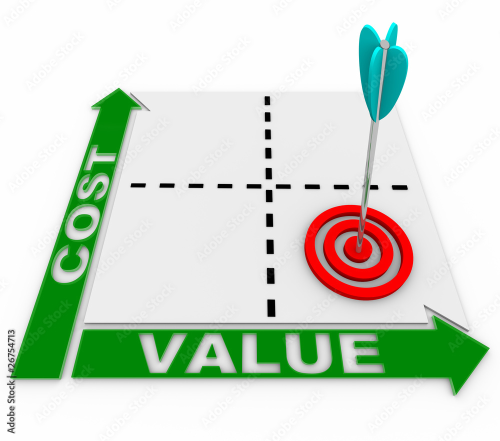Cost Value Matrix Arrow And Target Stock イラスト Adobe Stock