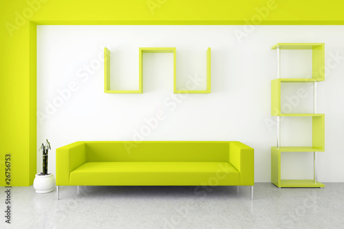 Modern urban interior