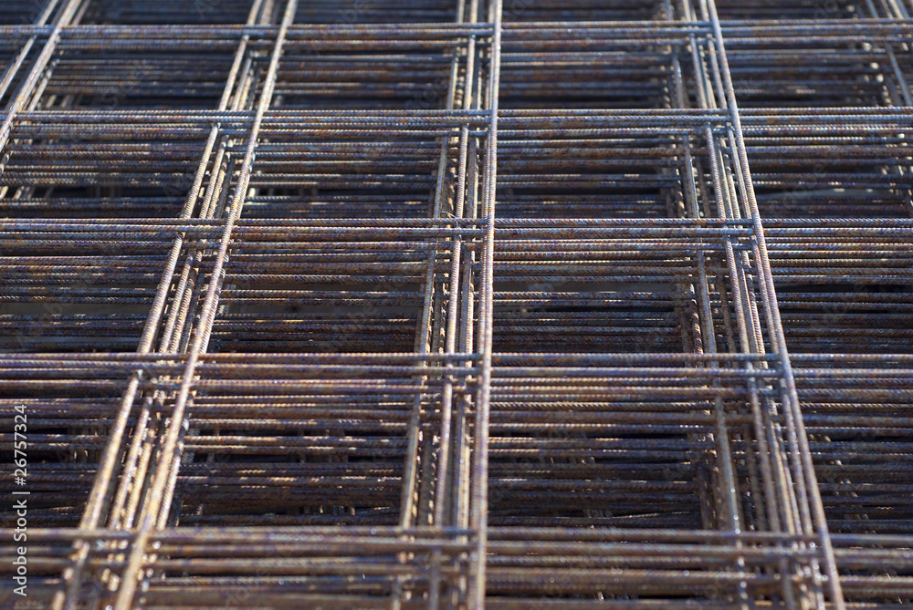 Metal mesh of iron rods