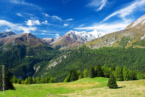 a beautiful view of the austrian alps