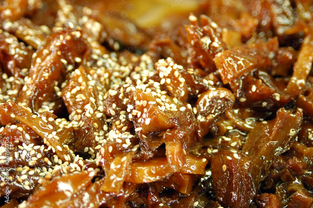 Vegetarian food imitation from sweet fish