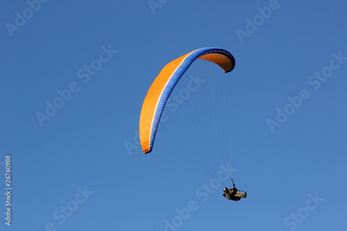 Paraglider in the sky.