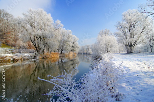 Winterlandschaft am Neckar