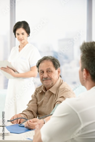 Older patient at consultation