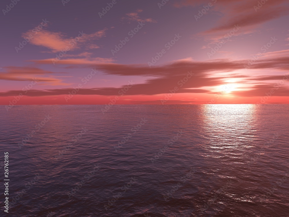 Fototapeta premium Meer am Abend