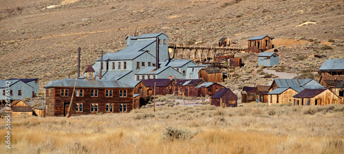 old mining ghost town in west america