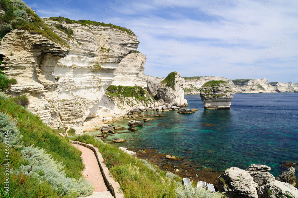 Cliff next to Bonifacio, Corsica