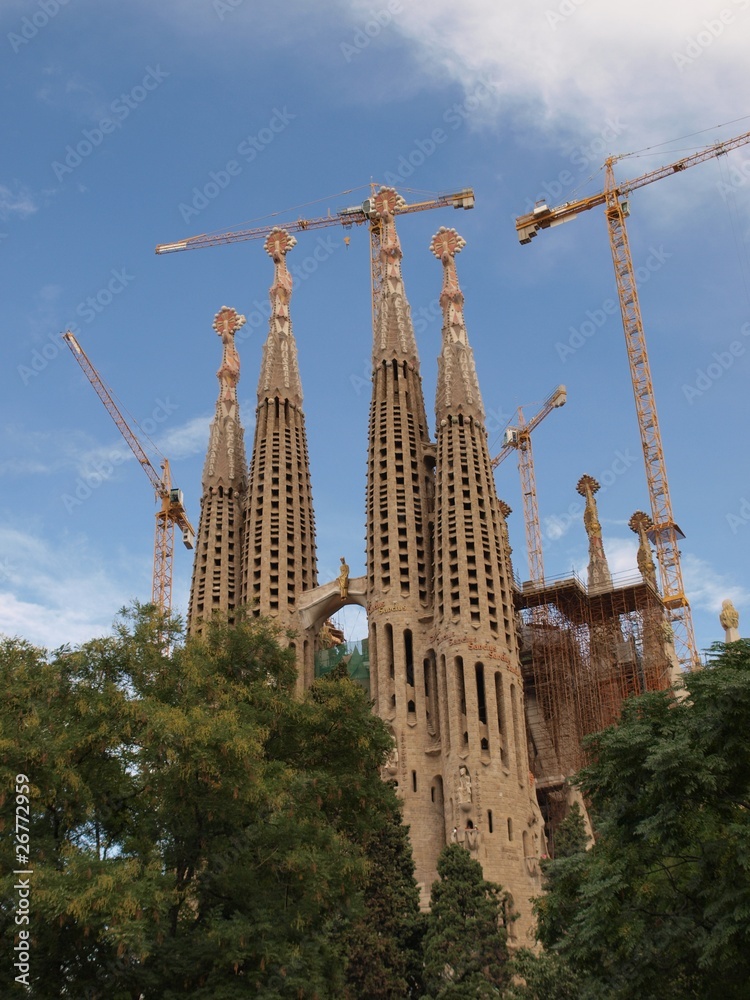 Fototapeta premium Sagrada Familia church in Barcelona