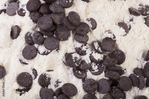 Chocolate chip Close up