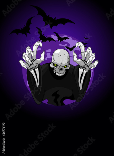 Halloween horrible Grim Reaper