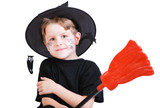 Boy in Halloween costume
