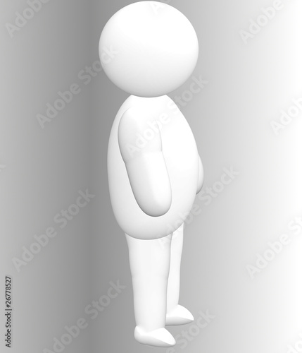 3d human from side