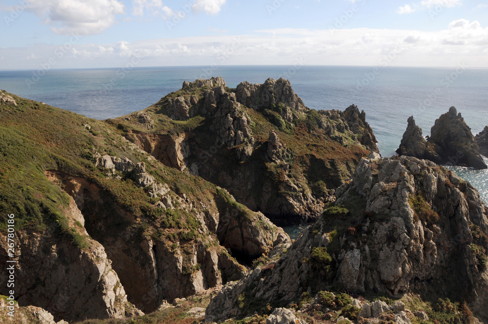 Pea Stacks rocks on Guernsey