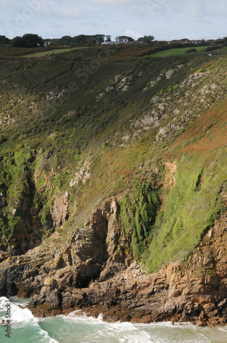 Cliffs of Petit Bot Bay on Guernsey