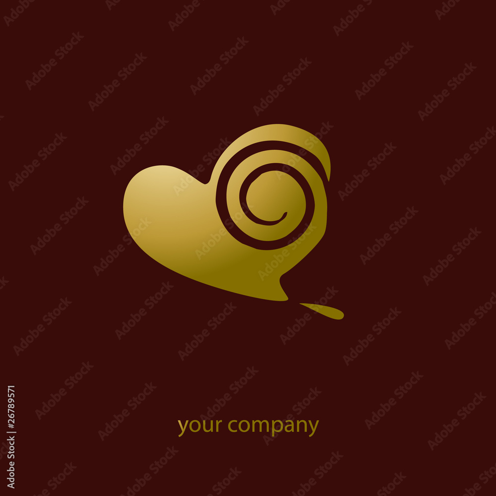 logo entreprise, coeur Stock Vector | Adobe Stock