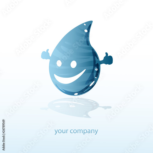 logo entreprise, eau