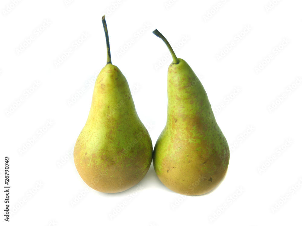 Conference pears isolated on white Conference pears isolated on white