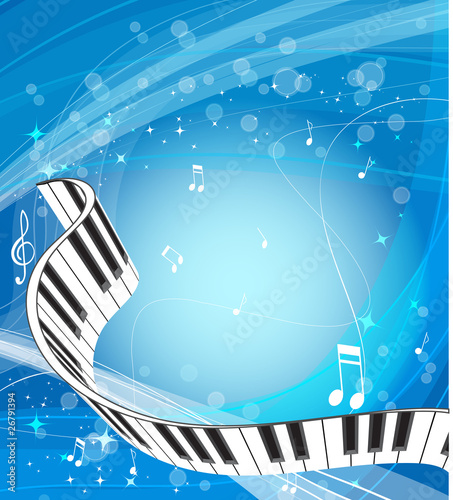 Abstract piano background. 10 eps vector.