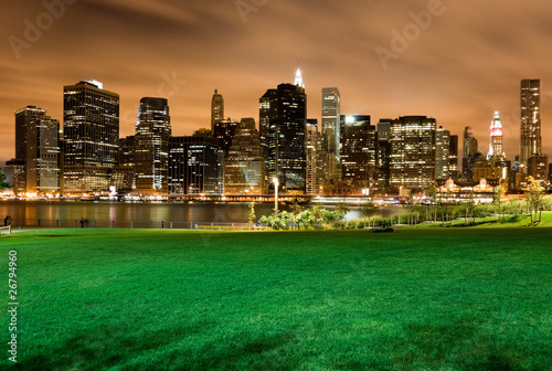 Canvas Print New York City at night
