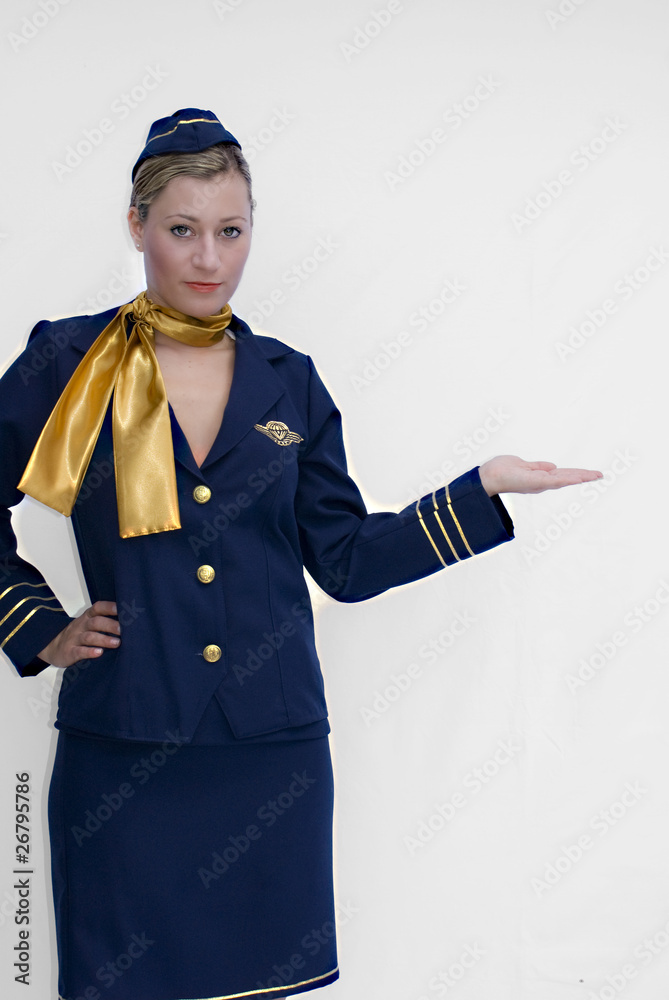 stewardess StockFoto Adobe Stock