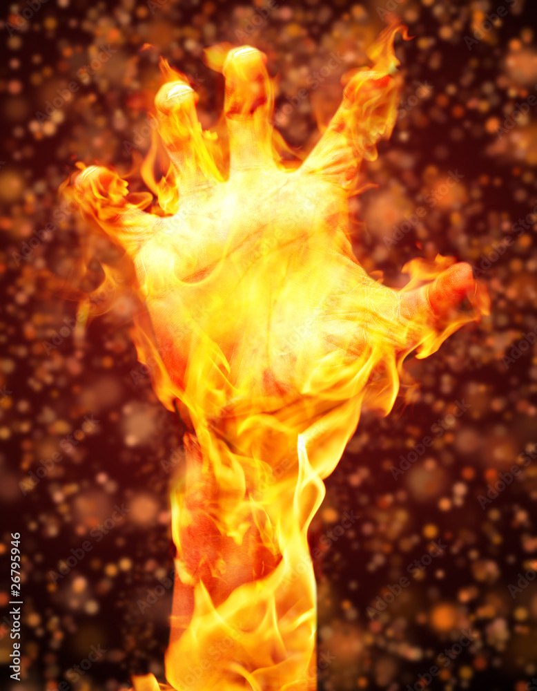 burning arm