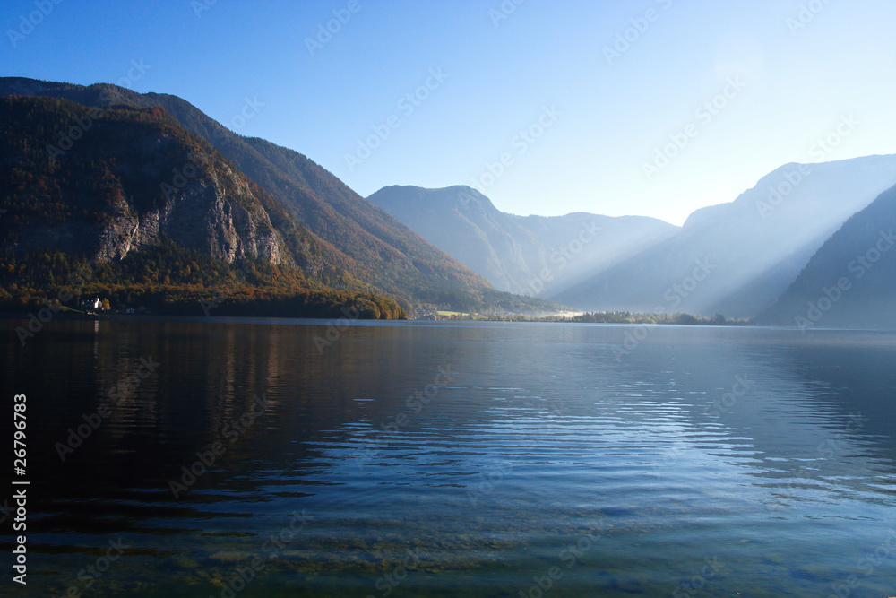 Mountain lake in Austria, Hallstattersee