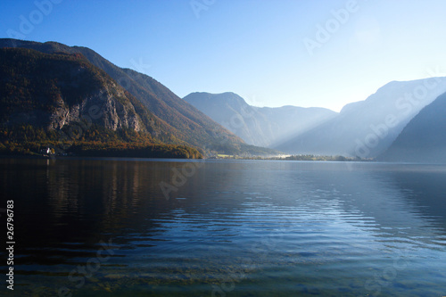 Mountain lake in Austria, Hallstattersee