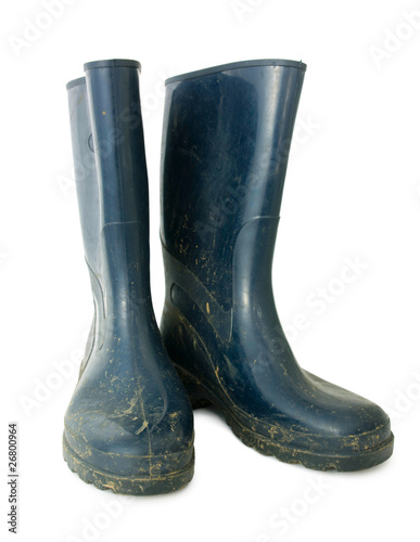 Fotografi Dirty rubber boots