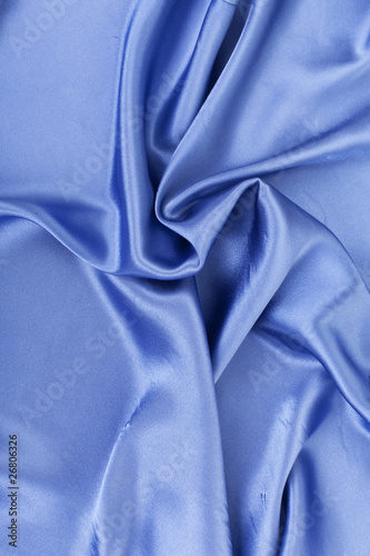 Smooth elegant blue silk