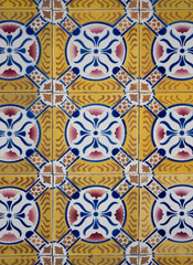 Fotobehang Marokkaanse tegels patronen Ornamentele oude tegels in vintage stijl  © homydesign