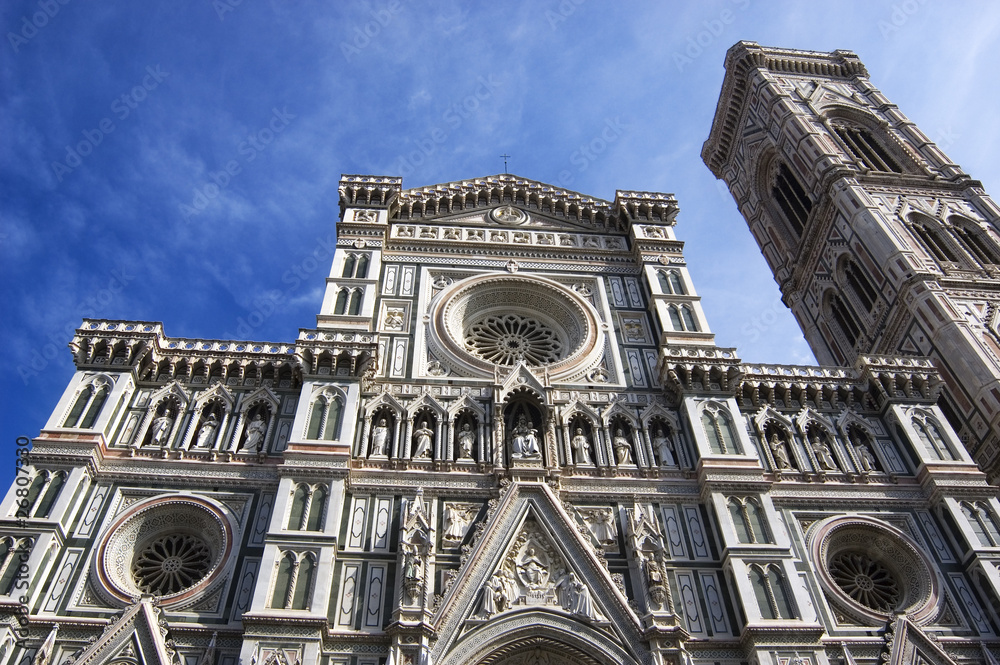 Duomo Santa Maria Del Fiore and Campanile, Florence, Italy