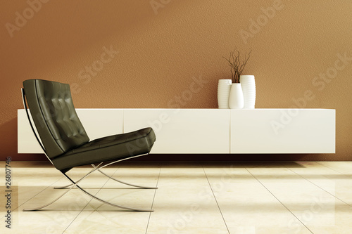 Tapety artystyczne Minimalistic shot with sofa