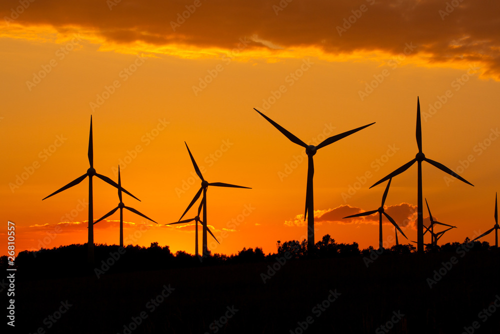 Windmill silhouette Windmill silhouette