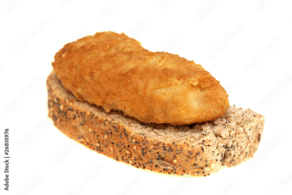 Fish Fillet on Brown Bread Fish Fillet on Brown Bread