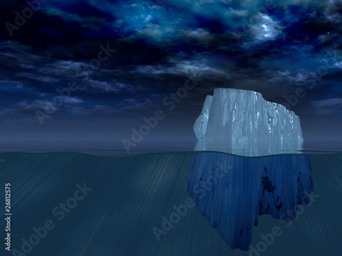 Iceberg at night © rolffimages