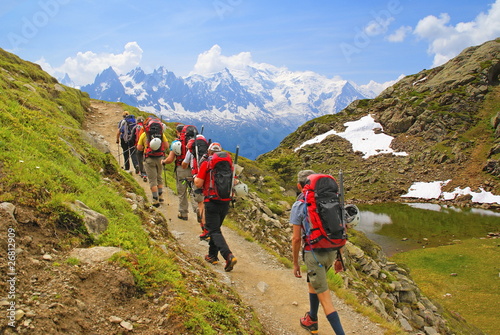 Randonneurs en altitude