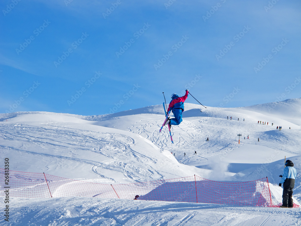 young skier