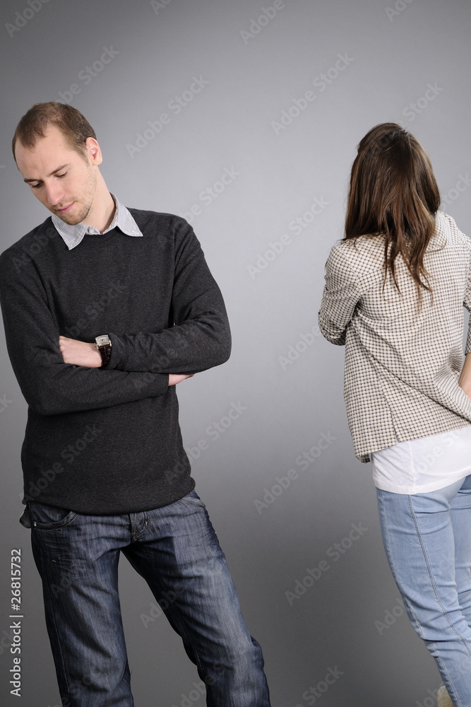 white young people having conflict white young people having conflict