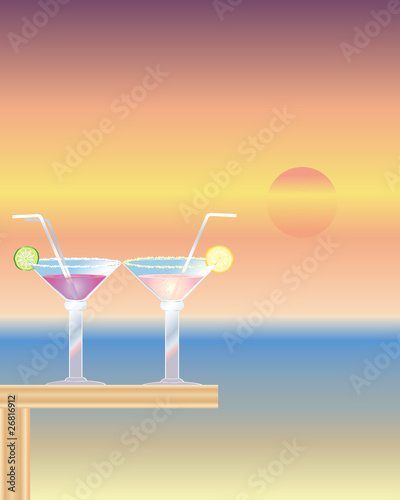 cocktails at sundown