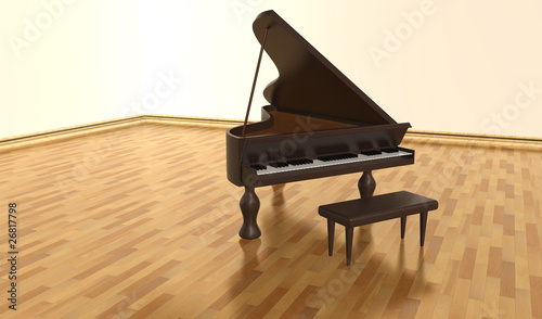 Wood piano