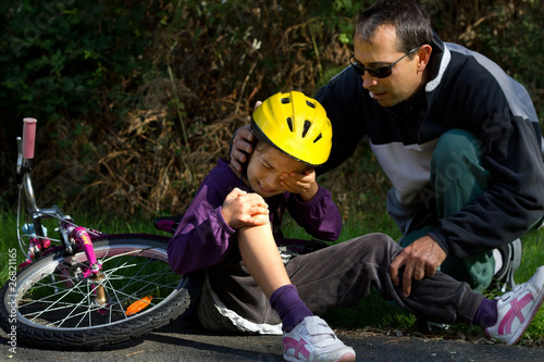 tomber de vélo photo