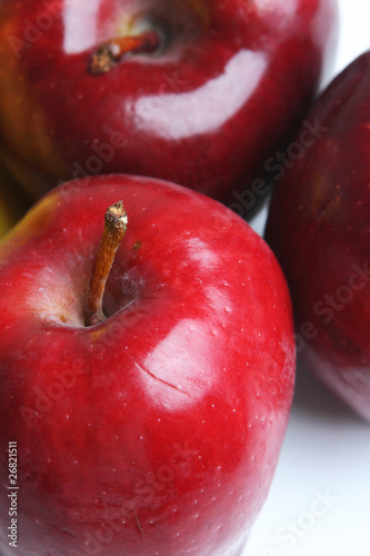 Organic apples with imperfections